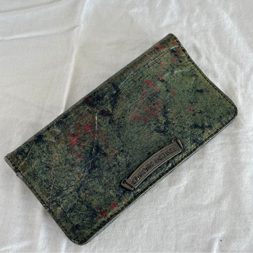 Chrome Hearts Scroll Leather Wallet
